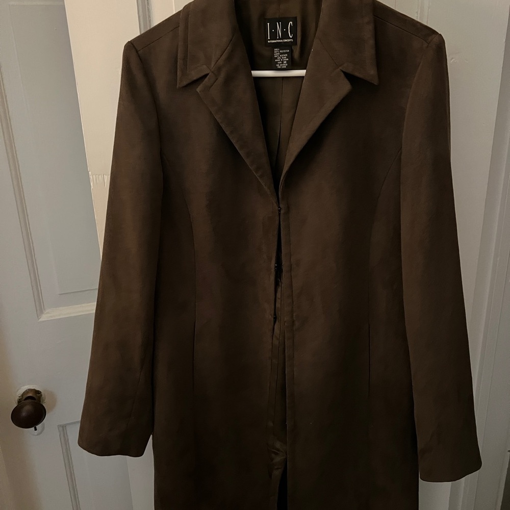 Long suede jacket